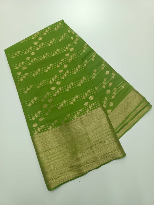 SEMI CREPE SILK SAREE - B S CHANNABASAPPA & SONS