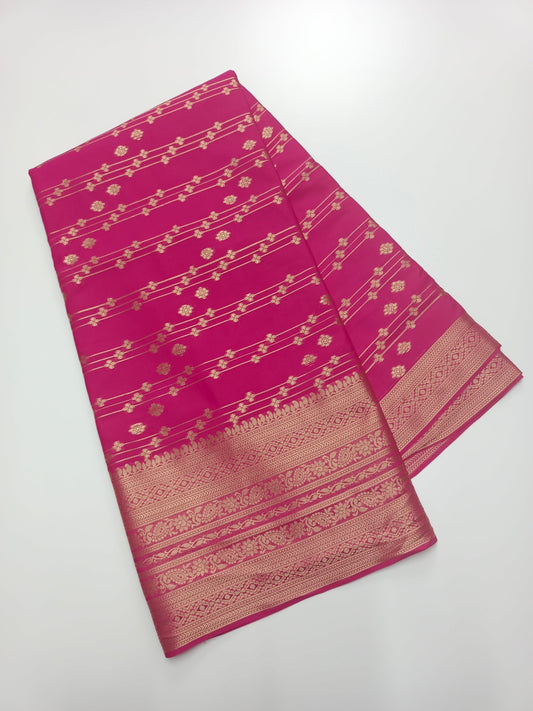 SEMI CREPE SILK SAREE - B S CHANNABASAPPA & SONS