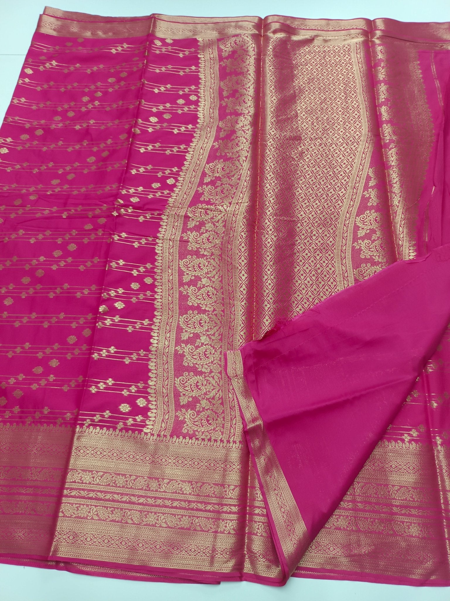 SEMI CREPE SILK SAREE - B S CHANNABASAPPA & SONS