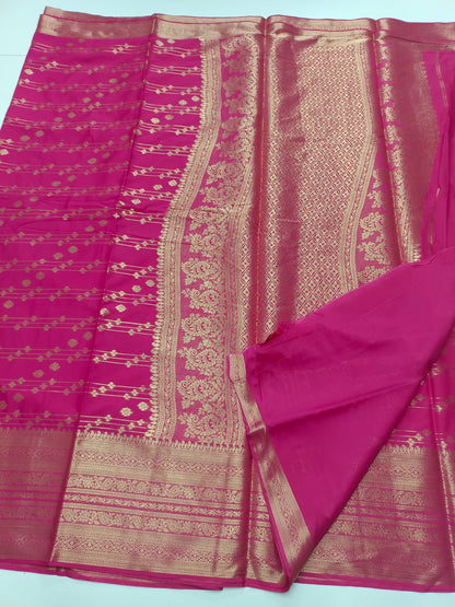 SEMI CREPE SILK SAREE - B S CHANNABASAPPA & SONS