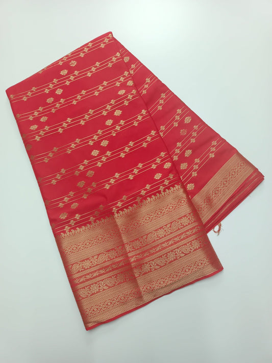 SEMI CREPE SILK SAREE - B S CHANNABASAPPA & SONS