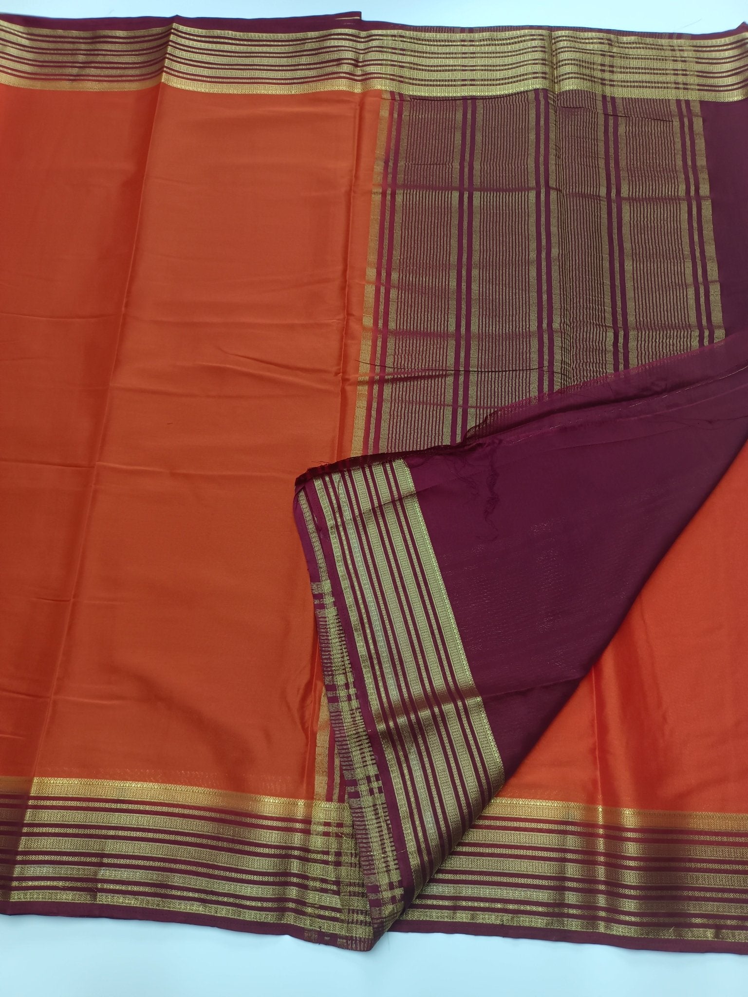SEMI CREPE SILK SAREE - B S CHANNABASAPPA & SONS