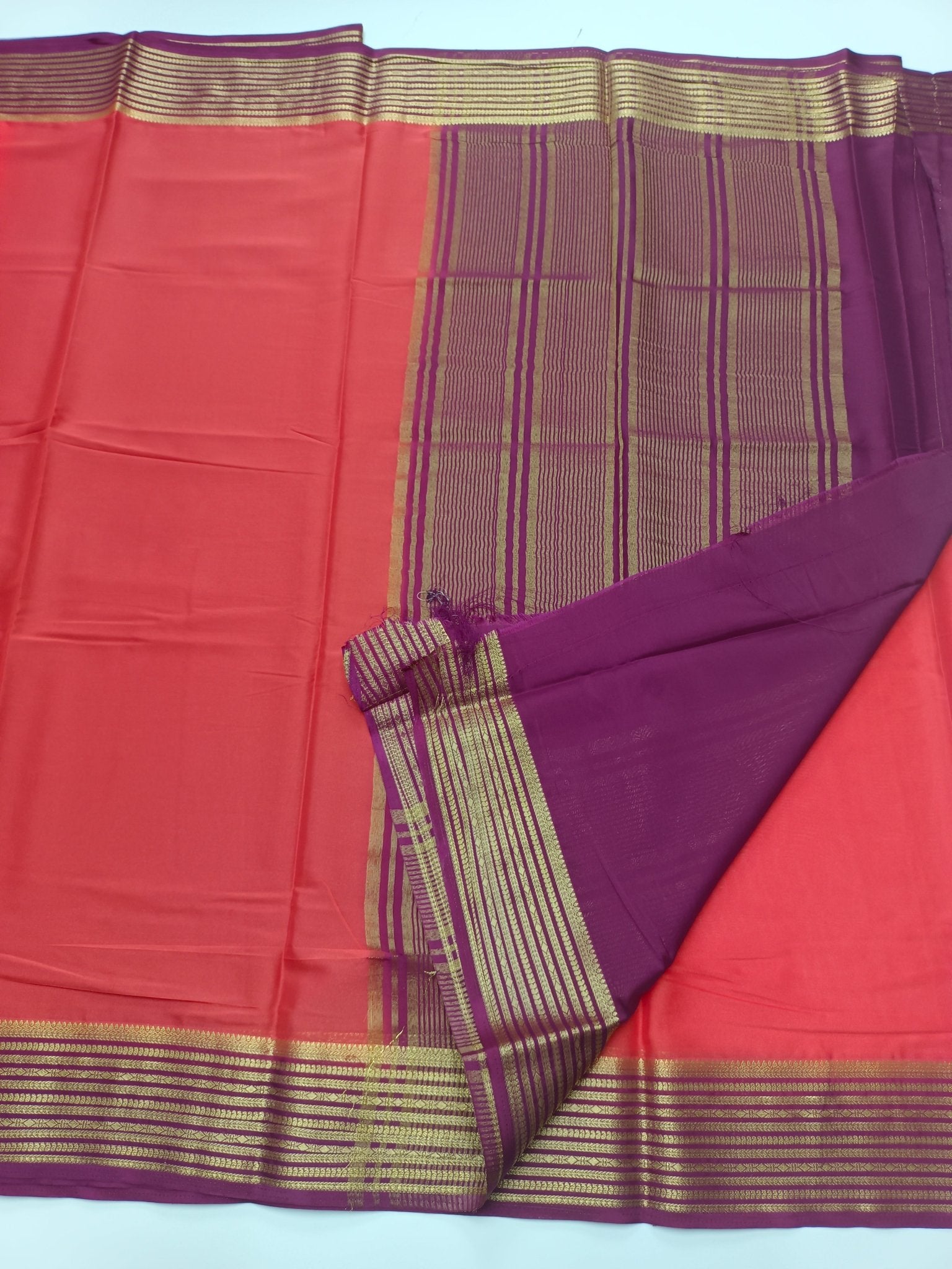 SEMI CREPE SILK SAREE - B S CHANNABASAPPA & SONS