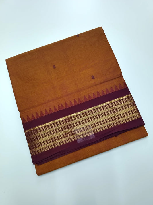 HANDLOOM BASED 9 YARD COTTON SAREE - B S CHANNABASAPPA & SONS