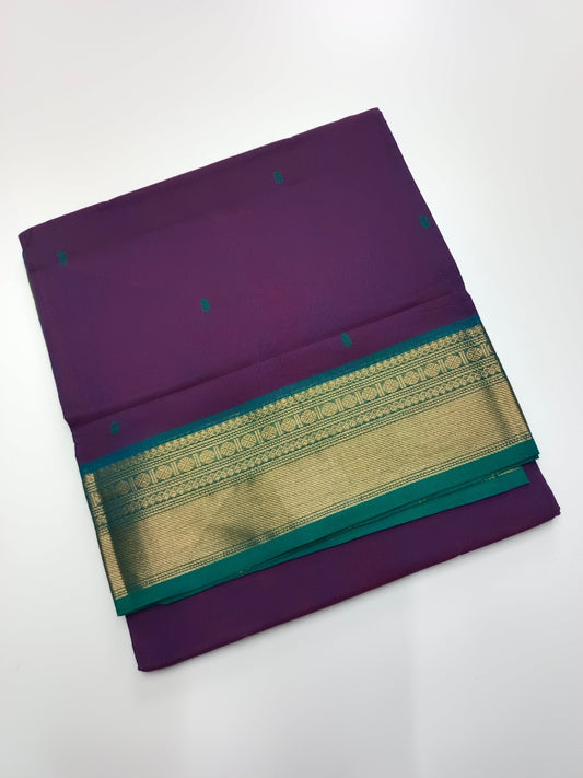 HANDLOOM BASED 9 YARD COTTON SAREE - B S CHANNABASAPPA & SONS