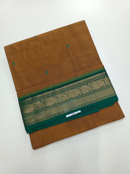 HANDLOOM BASED 9 YARD COTTON SAREE - B S CHANNABASAPPA & SONS