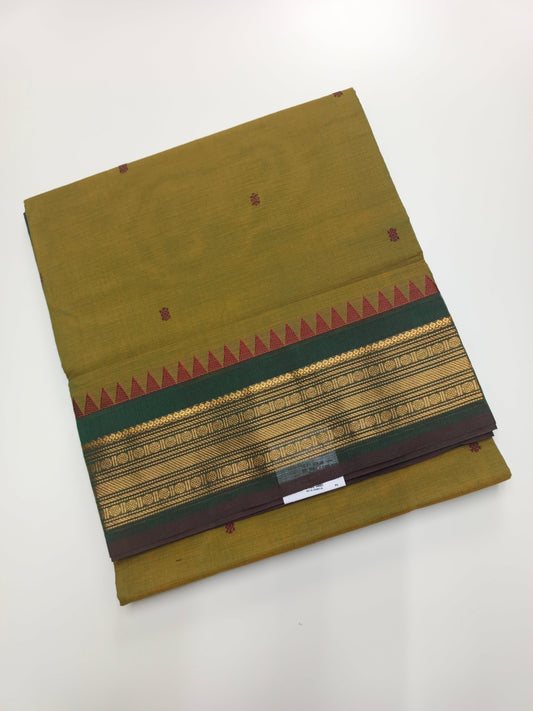 HANDLOOM BASED 9 YARD COTTON SAREE - B S CHANNABASAPPA & SONS