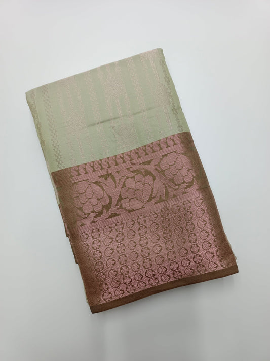 FANCY BROCADE SILK SAREE - B S CHANNABASAPPA & SONS
