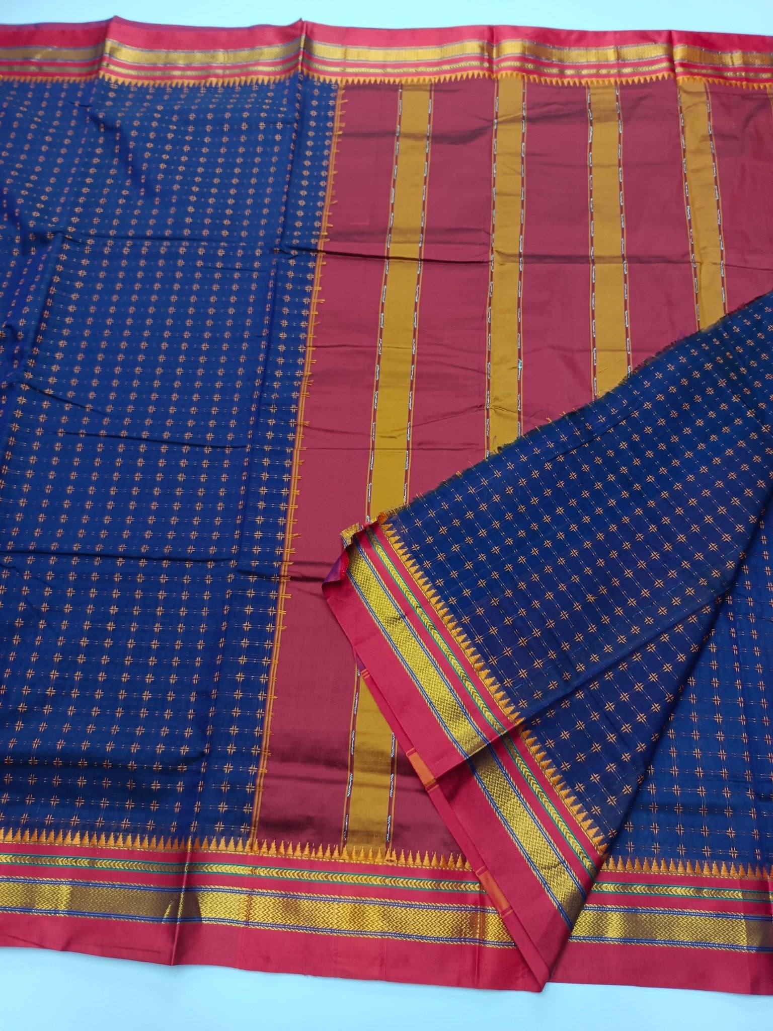 FANCY ILKAL COTTON SAREE - B S CHANNABASAPPA & SONS