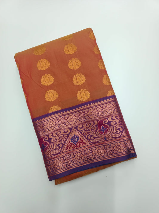 ART SILK 9 YARD SAREE - B S CHANNABASAPPA & SONS