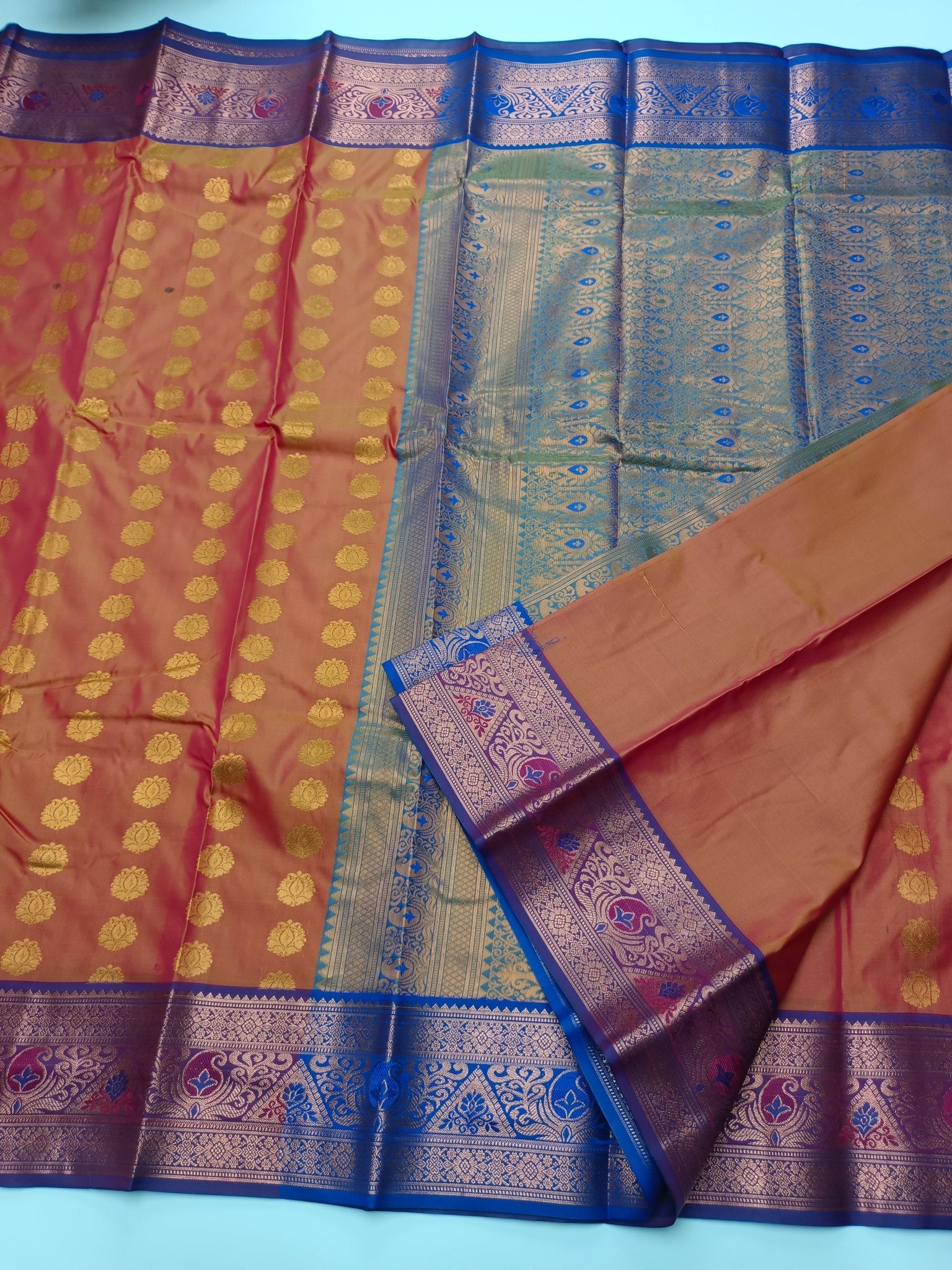 ART SILK 9 YARD SAREE - B S CHANNABASAPPA & SONS