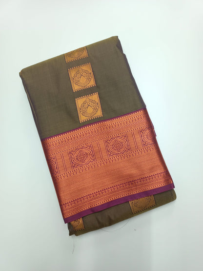 ART SILK 9 YARD SAREE - B S CHANNABASAPPA & SONS