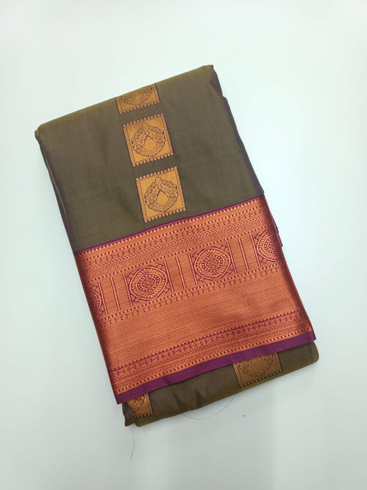 ART SILK 9 YARD SAREE - B S CHANNABASAPPA & SONS