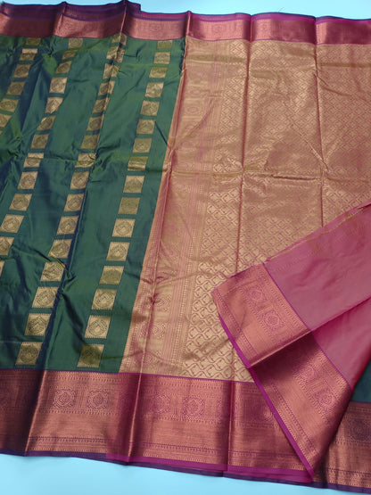 ART SILK 9 YARD SAREE - B S CHANNABASAPPA & SONS