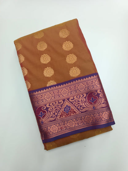 ART SILK 9 YARD SAREE - B S CHANNABASAPPA & SONS