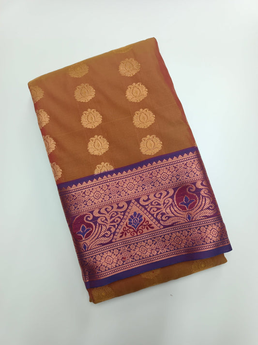 ART SILK 9 YARD SAREE - B S CHANNABASAPPA & SONS