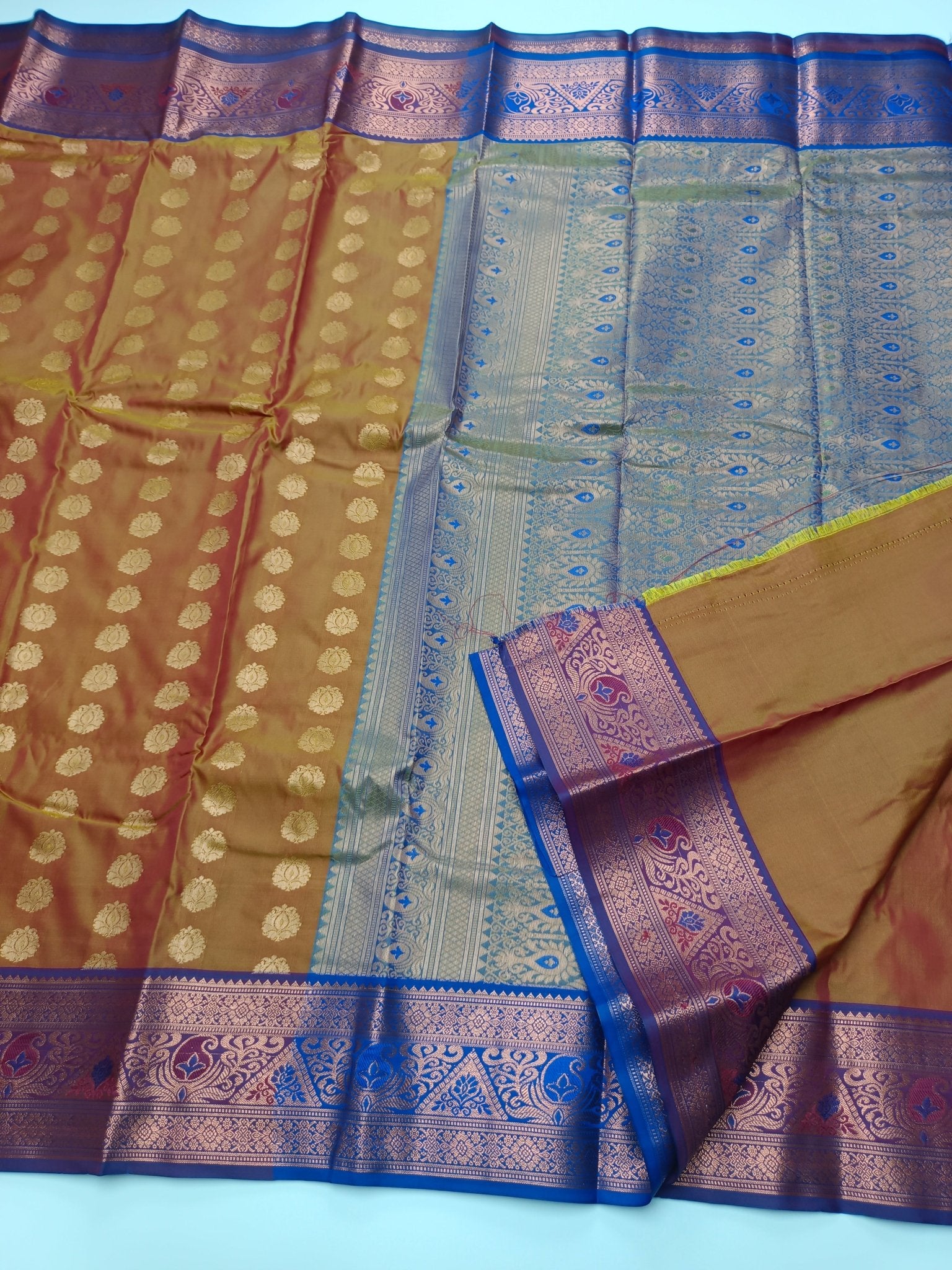 ART SILK 9 YARD SAREE - B S CHANNABASAPPA & SONS