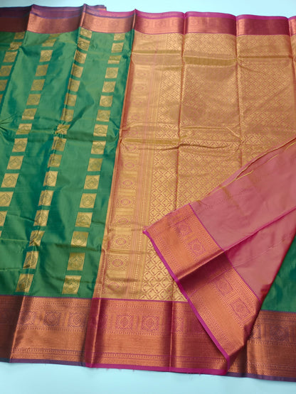 ART SILK 9 YARD SAREE - B S CHANNABASAPPA & SONS