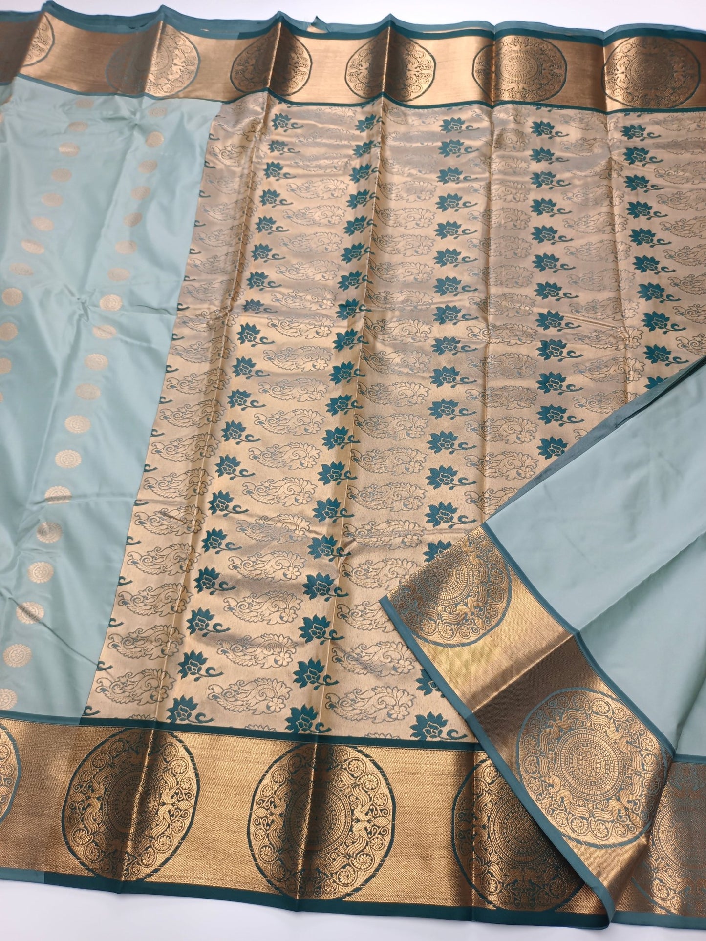 ART SILK 9 YARD SAREE - B S CHANNABASAPPA & SONS