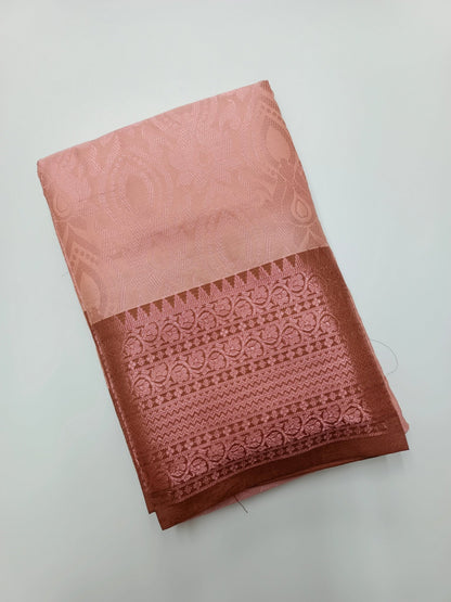 FANCY BROCADE SILK SAREE - B S CHANNABASAPPA & SONS