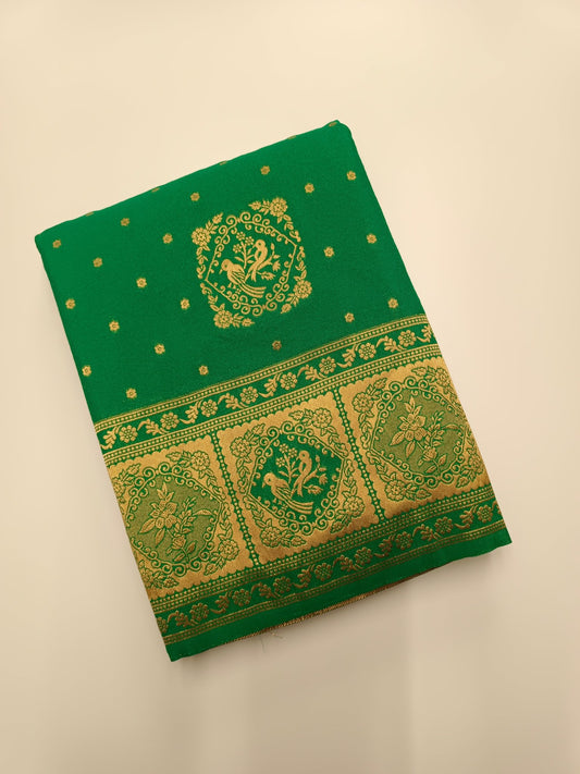 ART CREPE SAREE - B S CHANNABASAPPA & SONS