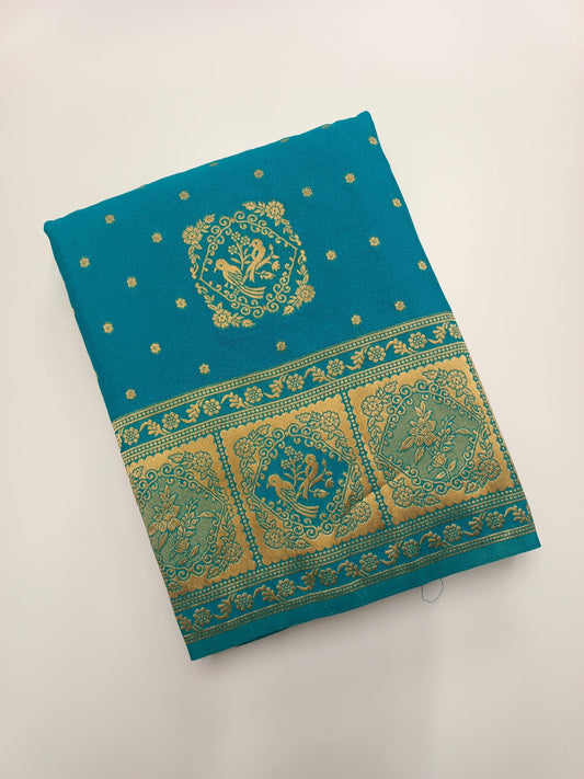 ART CREPE SAREE - B S CHANNABASAPPA & SONS