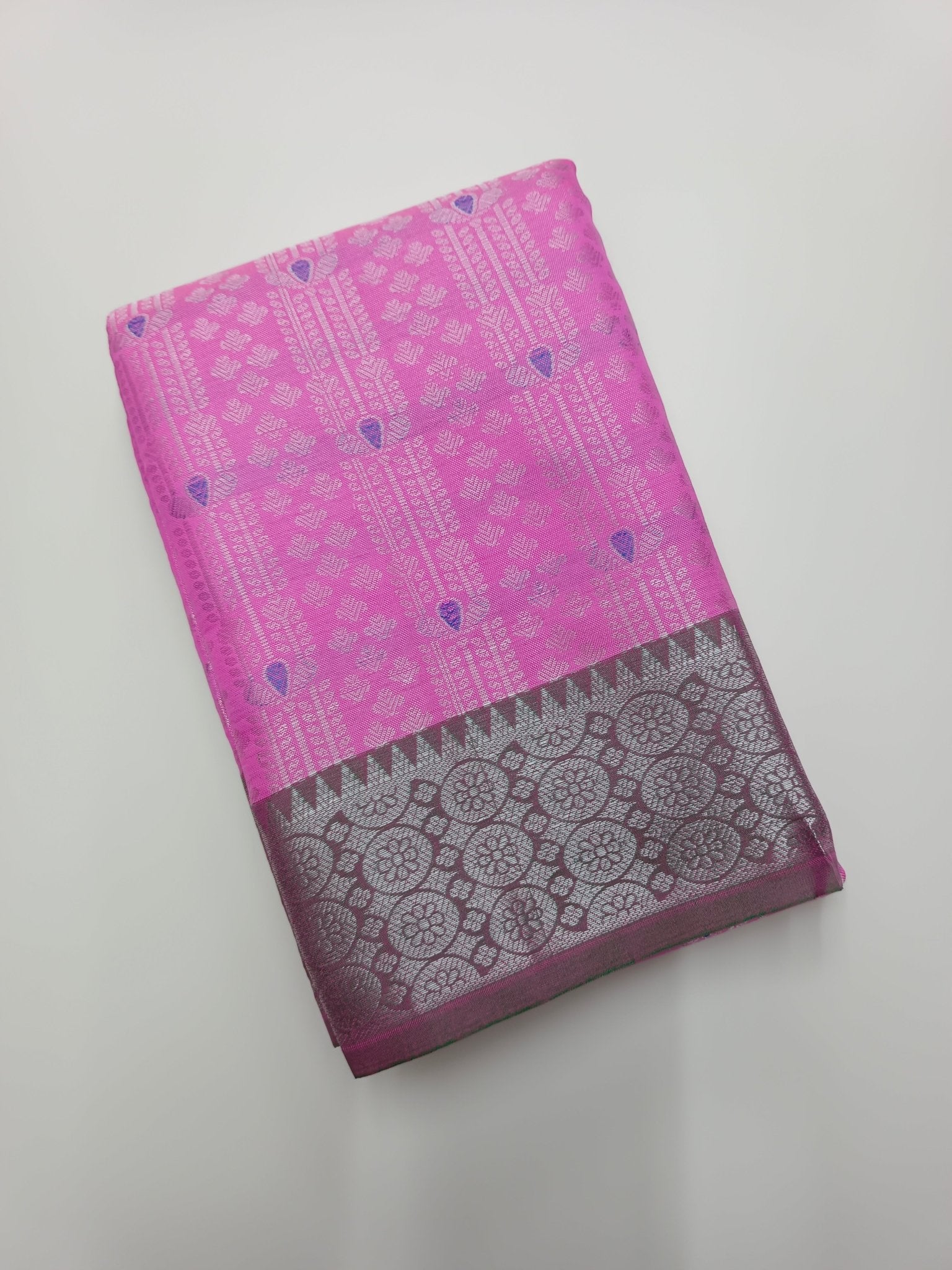 FANCY BROCADE SILK SAREE - B S CHANNABASAPPA & SONS