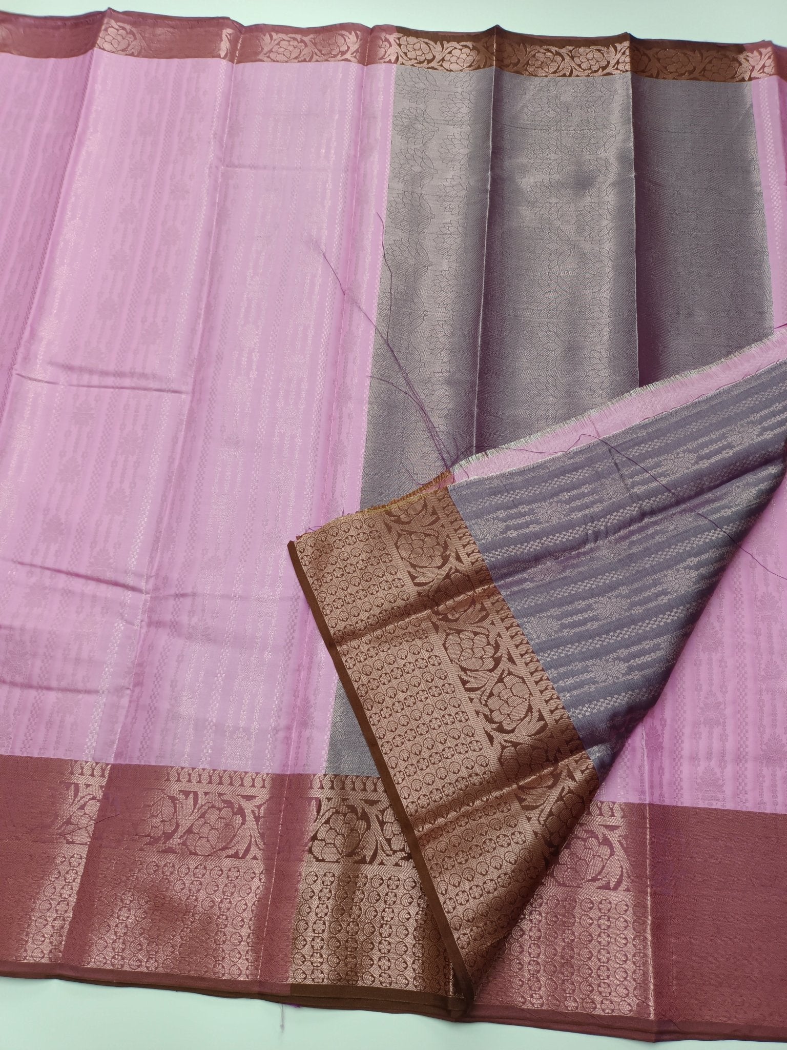 FANCY BROCADE SILK SAREE - B S CHANNABASAPPA & SONS