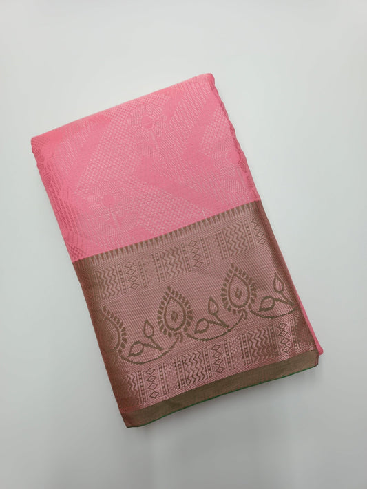 FANCY BROCADE SILK SAREE - B S CHANNABASAPPA & SONS