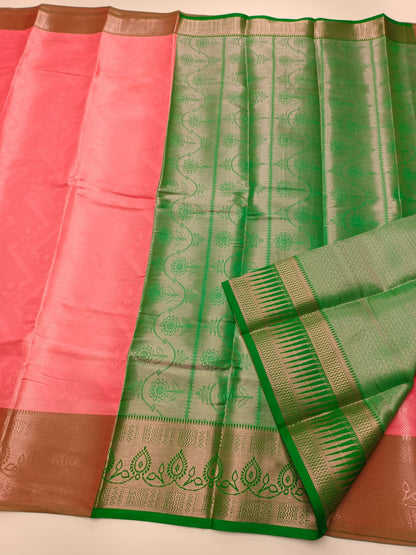 FANCY BROCADE SILK SAREE - B S CHANNABASAPPA & SONS