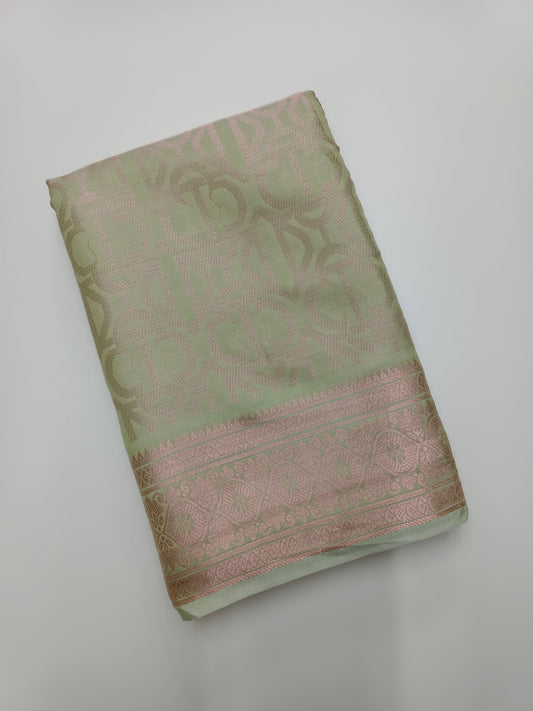 FANCY BROCADE SILK SAREE - B S CHANNABASAPPA & SONS