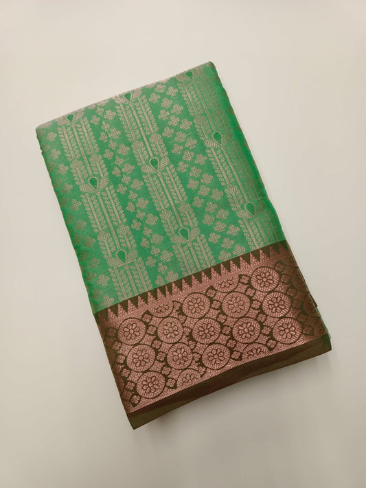 FANCY BROCADE SILK SAREE - B S CHANNABASAPPA & SONS
