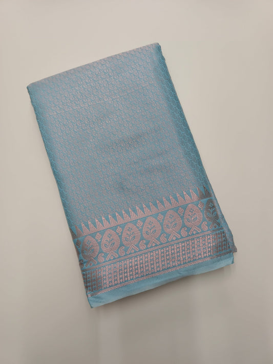 FANCY BROCADE SILK SAREE - B S CHANNABASAPPA & SONS