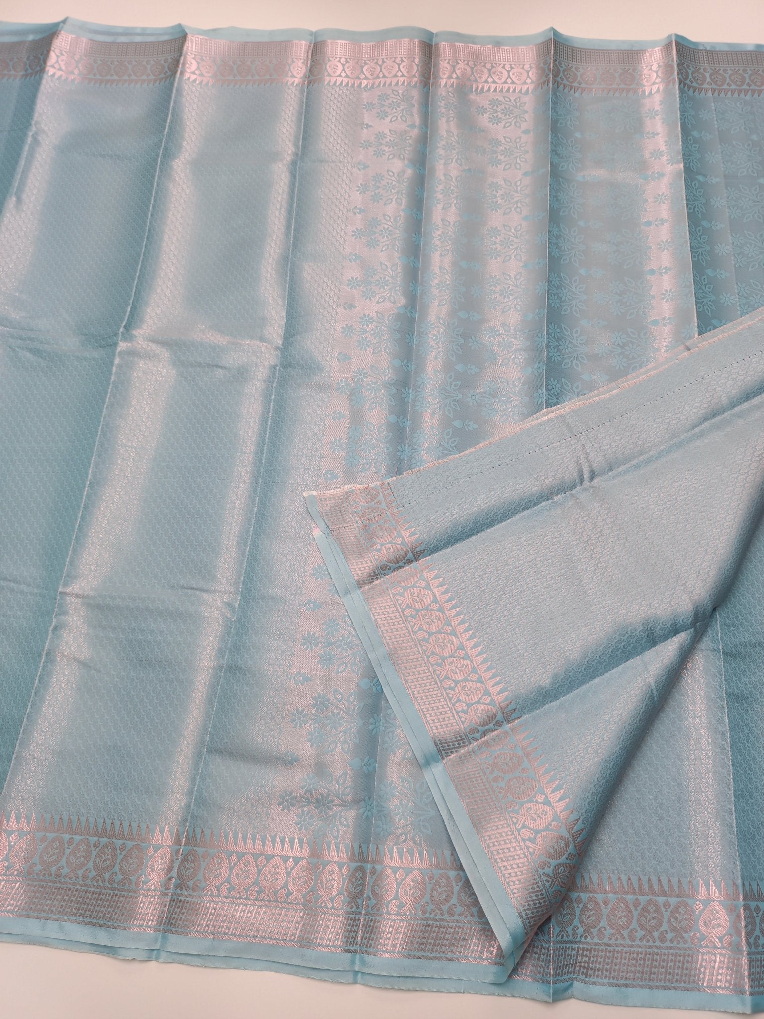 FANCY BROCADE SILK SAREE - B S CHANNABASAPPA & SONS