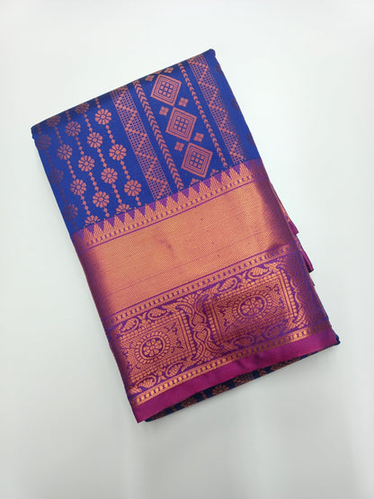 FANCY BROCADE SAREE - B S CHANNABASAPPA & SONS