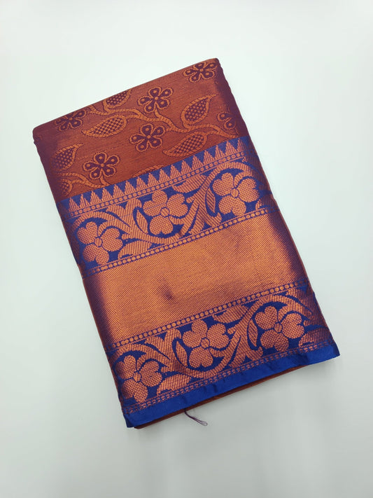 FANCY BROCADE SAREE - B S CHANNABASAPPA & SONS