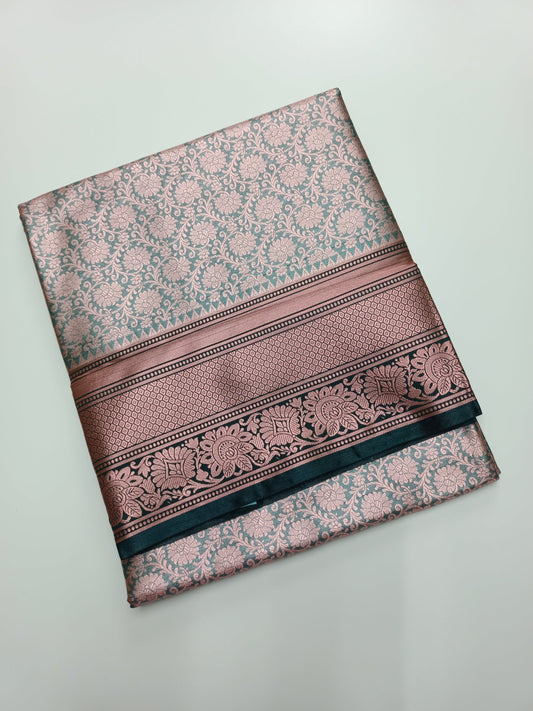 FANCY BROCADE SAREE - B S CHANNABASAPPA & SONS