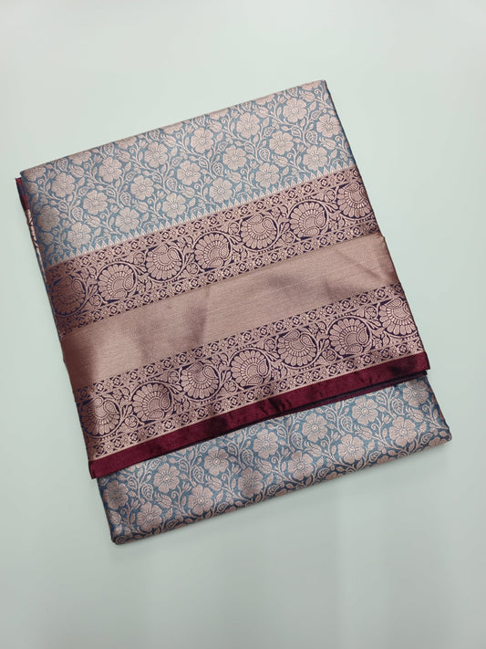 FANCY BROCADE SAREE - B S CHANNABASAPPA & SONS