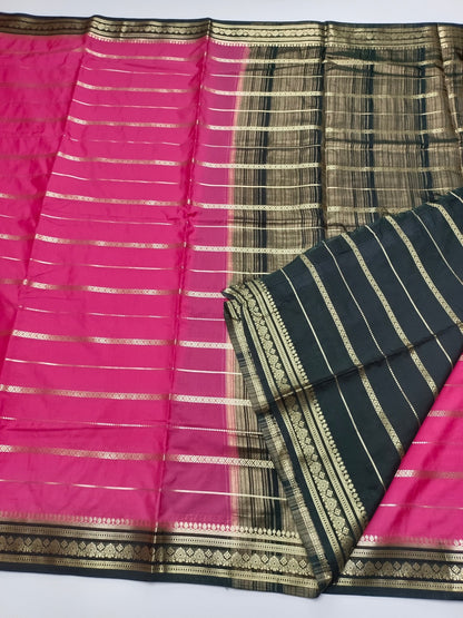 SEMI CREPE SILK SAREE - B S CHANNABASAPPA & SONS