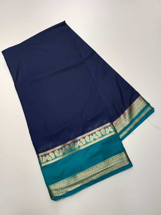 SEMI CREPE SILK SAREE - B S CHANNABASAPPA & SONS