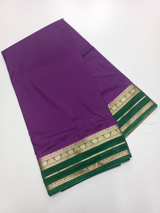 SEMI CREPE SILK SAREE - B S CHANNABASAPPA & SONS