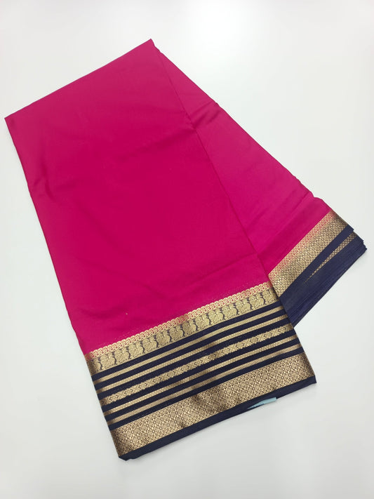 SEMI CREPE SILK SAREE - B S CHANNABASAPPA & SONS