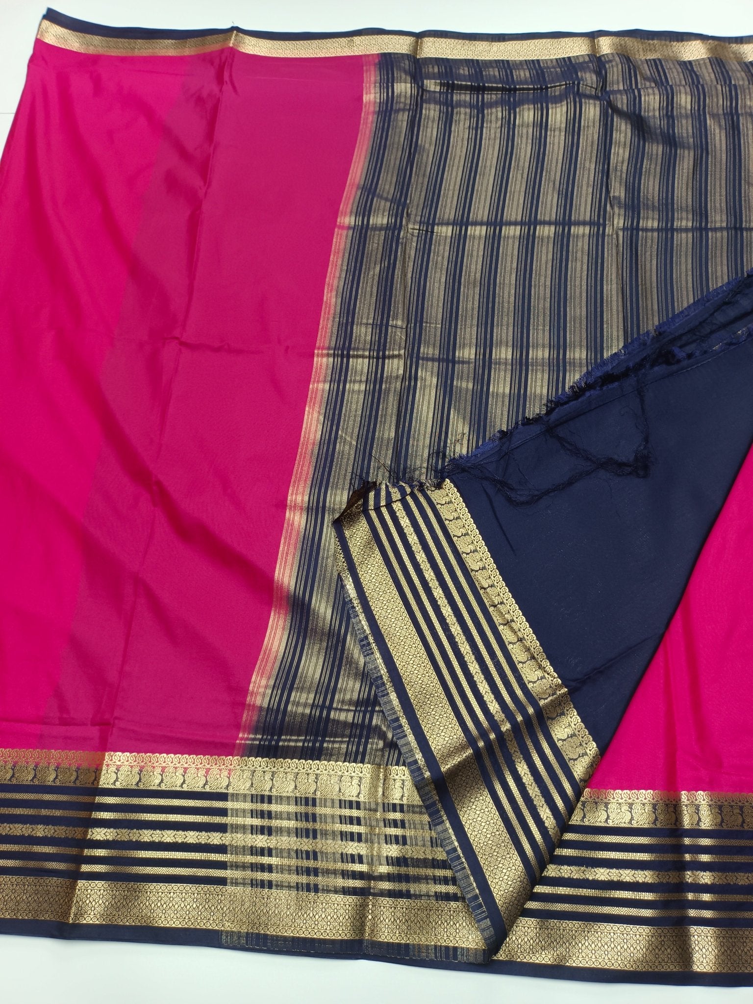 SEMI CREPE SILK SAREE - B S CHANNABASAPPA & SONS