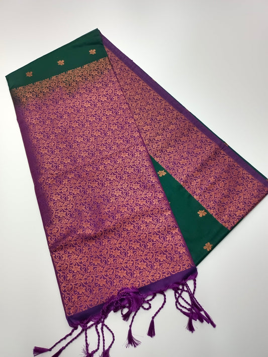 SEMI SOFT ART SILK SAREE - B S CHANNABASAPPA & SONS