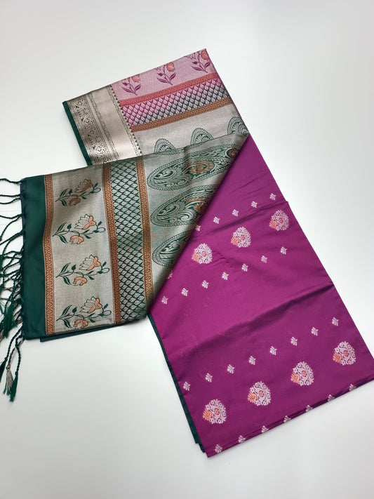 SEMI SOFT ART SILK SAREE - B S CHANNABASAPPA & SONS