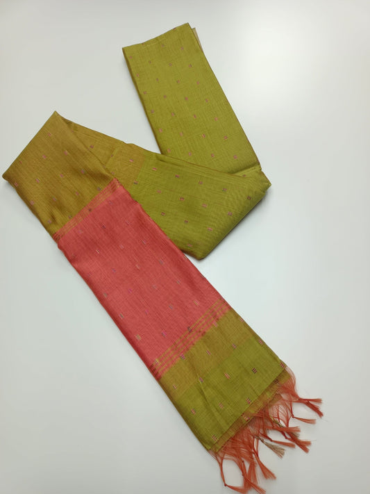 FANCY LENIN SAREE - B S CHANNABASAPPA & SONS