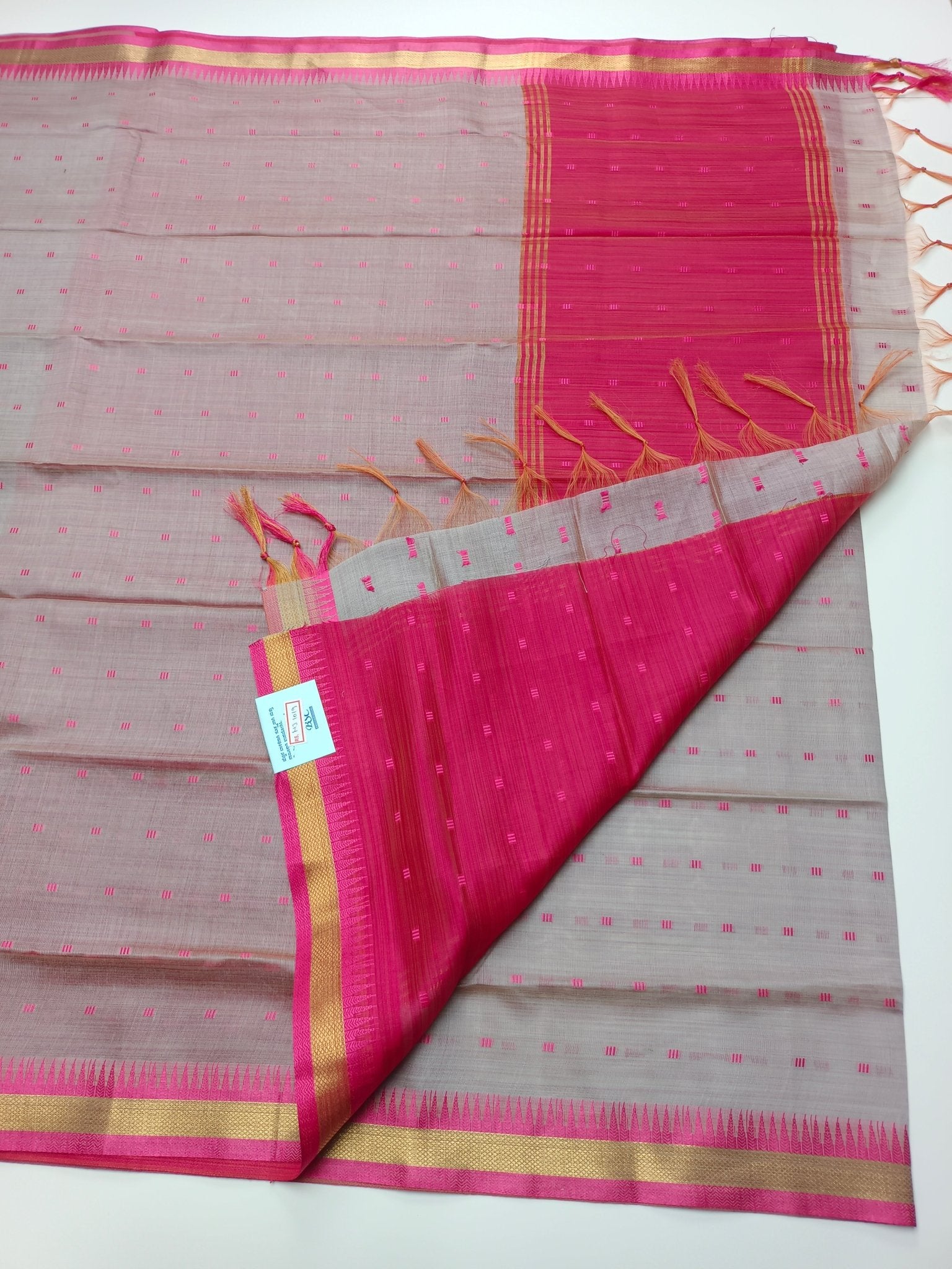 FANCY LENIN SAREE - B S CHANNABASAPPA & SONS