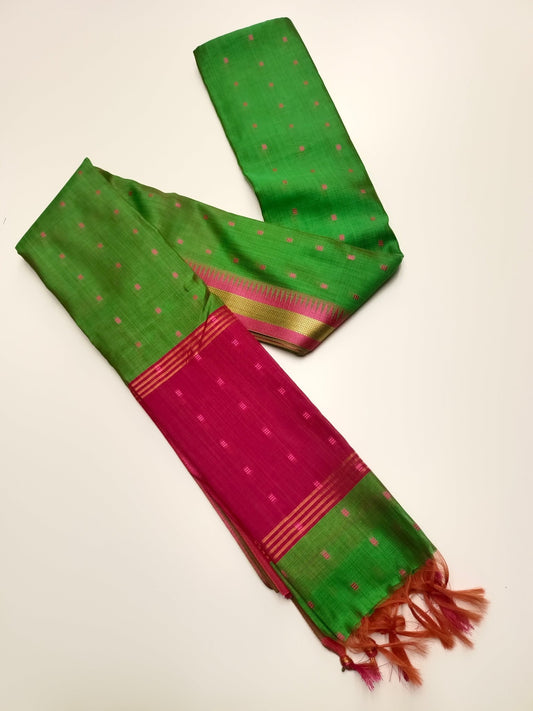 FANCY LENIN SAREE - B S CHANNABASAPPA & SONS