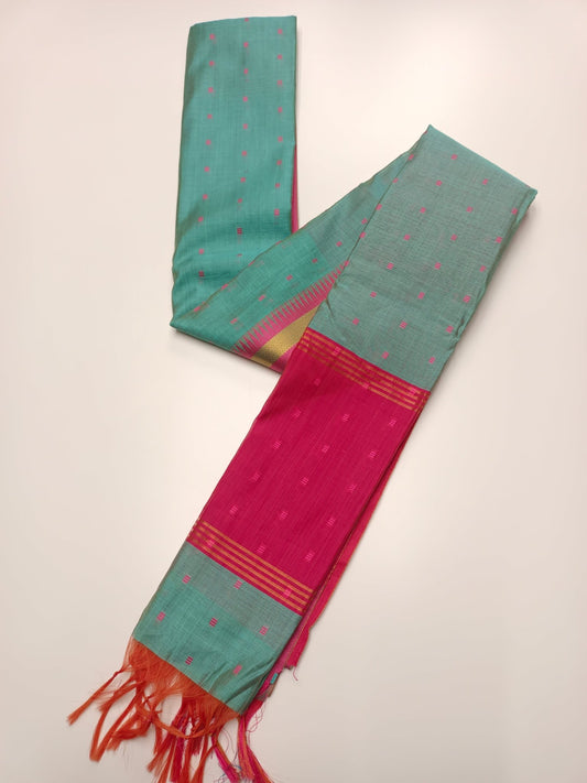 FANCY LENIN SAREE - B S CHANNABASAPPA & SONS