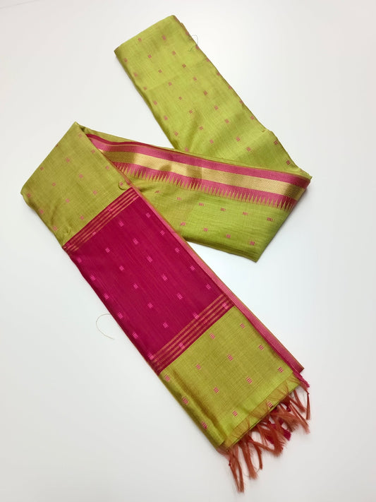 FANCY LENIN SAREE - B S CHANNABASAPPA & SONS